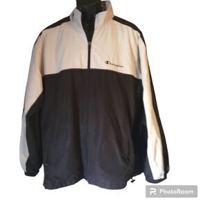 Vintage Champion Men’s Color Block Full Zip Windbreaker Size Large